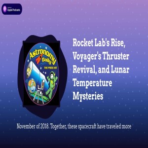 Rocket Lab’s Rise, Voyager’s Thruster Revival, and Lunar Temperature Mysteries