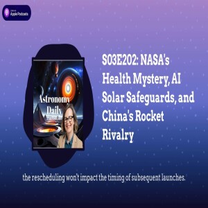 S03E202: NASA’s Health Mystery, AI Solar Safeguards, and China’s Rocket Rivalry