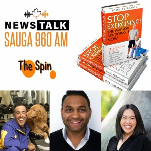 The Spin Sept 4 Wellness Wednesday. Igor Klibanov, Mio Yokoi, Raj Suppiah, Hal Johnson