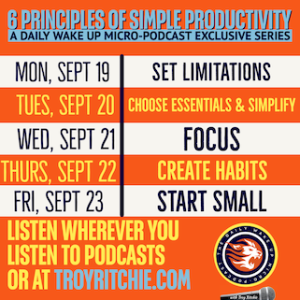 Six Principles of Simple Productivity Series – Start Small