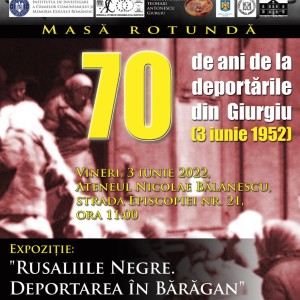 70 de ani de la deportările din fostul județ Vlașca