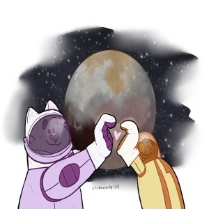 Jasmine and Gracie Explore Pluto