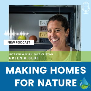 #11 - Making beautiful homes for nature; interview with Faye Clifton, from Green & Blue design company