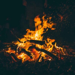 Relaxing Music & Campfire • Relaxing Rain Music, Soothing Music, Calm Music