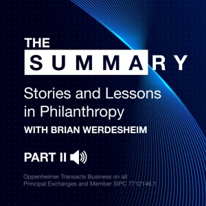 Stories and Lessons in Philanthropy - Part II