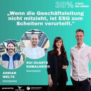 141 Rui Duarte Ramalheiro & Adrian Welte von elocompanion | "Wenn die Geschäftsleitung nicht mitzieht, ist ESG zum Scheitern verurteilt."