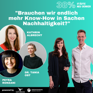 122 Kathrin Albrecht, Dr. Tania Ost, Petra Ronzani⎮"Brauchen wir endlich mehr Know-How in Sachen Nachhaltigkeit?"
