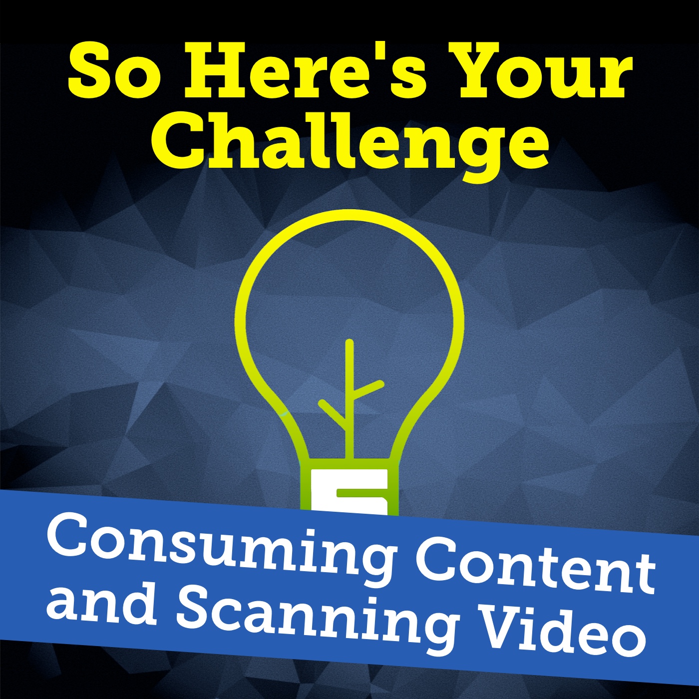 So Here’s Your Challenge