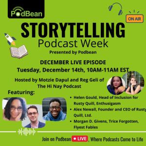 Rusty Quill‘s Alex Newall, Helen Gould and Morgan Givens on the Art of Storytelling, Production and What Podcasts They‘re Listening To!