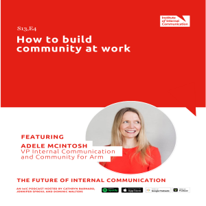 How to build community at work with Adele McIntosh