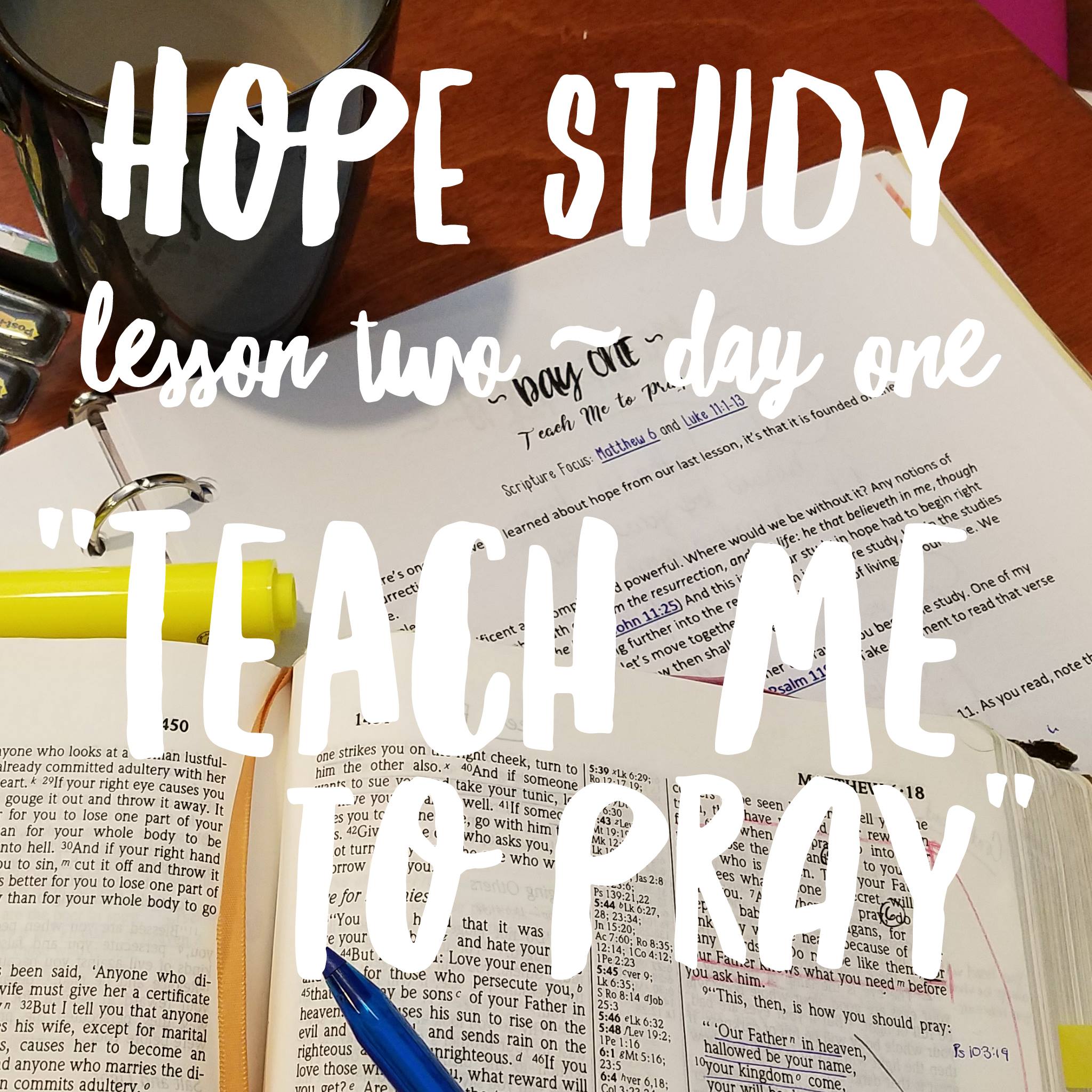 #4 Hope Lesson 2/Day 1 