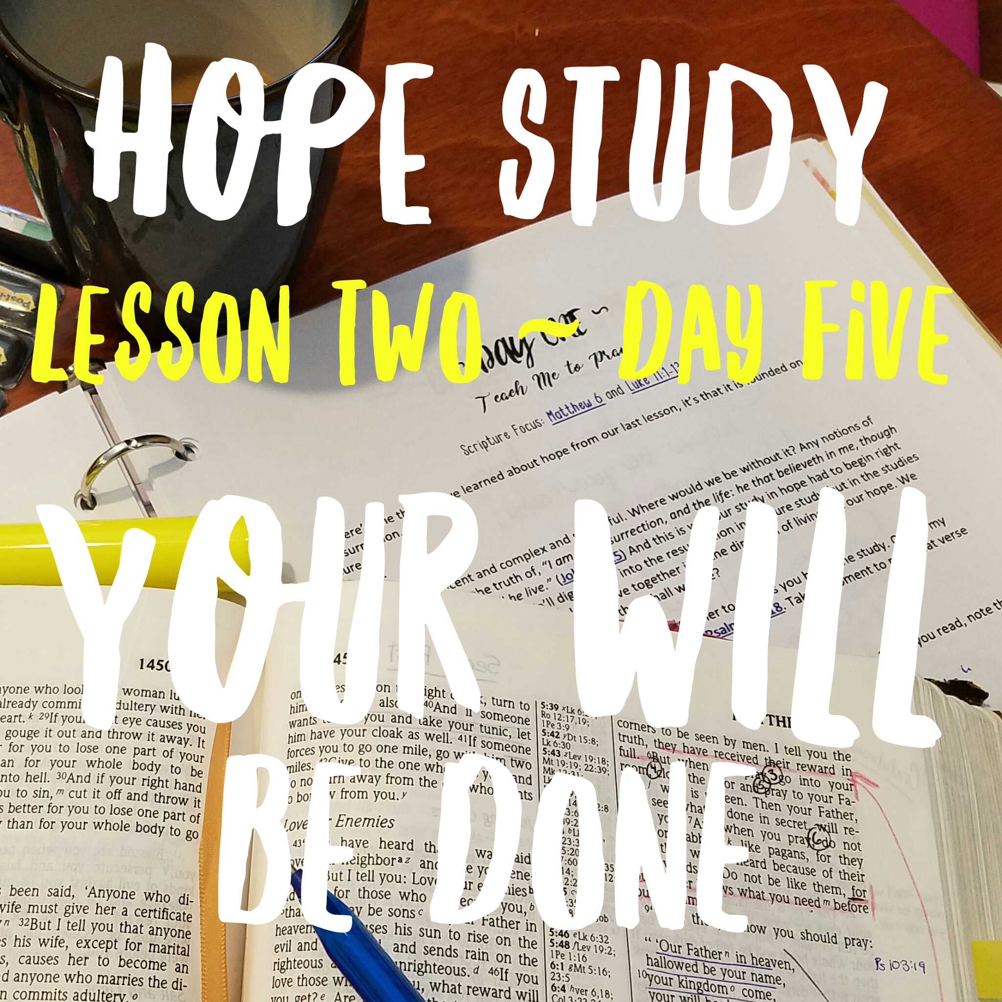 #8 Hope Lesson 2/Day 5 