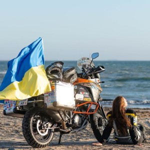 MV Agusta F3 RR + Anna Grechishkina from Ukraine with Neale Bayly