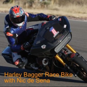 Harley Bagger Race Bike with Nic de Sena