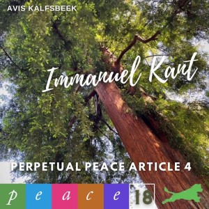 Immanuel Kant Perpetual Peace First Section Article 4 - The State Shall Not Contract Debts