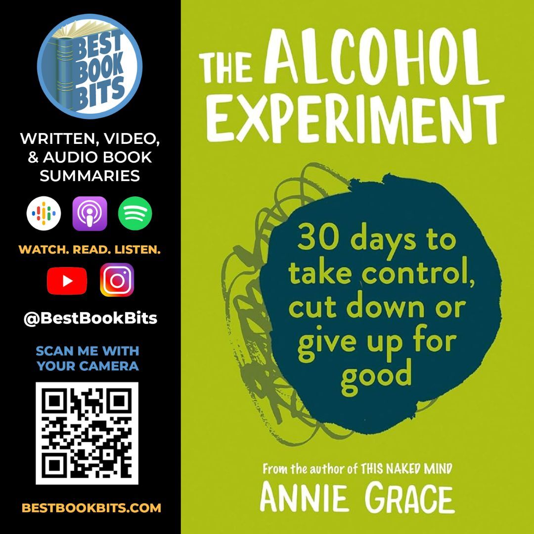 The Alcohol Experiment | The 30 day self-help guide to stop drinking | Annie Grace | Book Summary