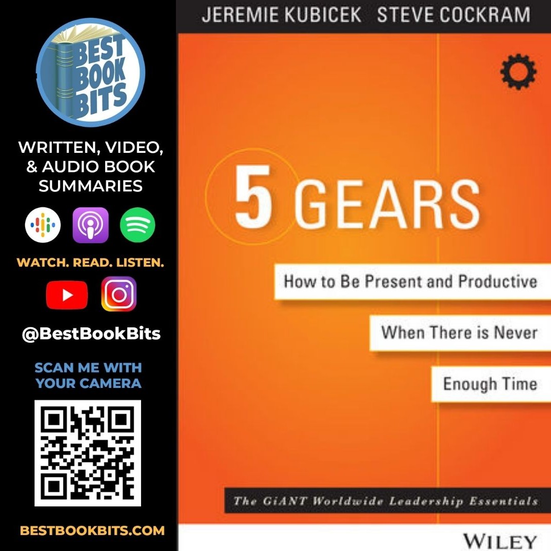5 Gears: How to Be Present and Productive When There is Never Enough Time: Jeremie Kubicek Interview