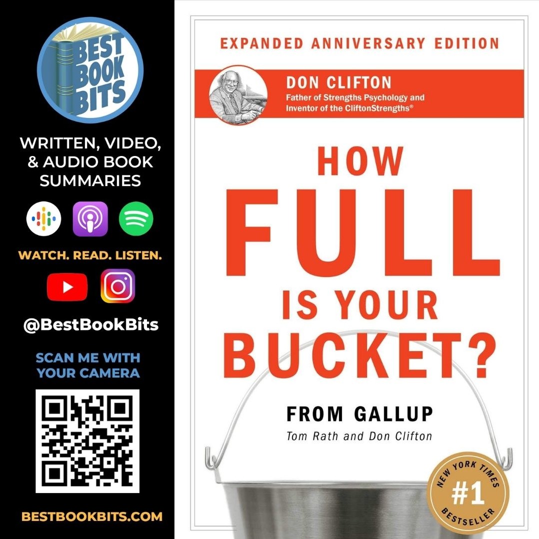 How Full Is Your Bucket | Tom Rath &amp; Don Clifton | Book Summary | Bestbookbits