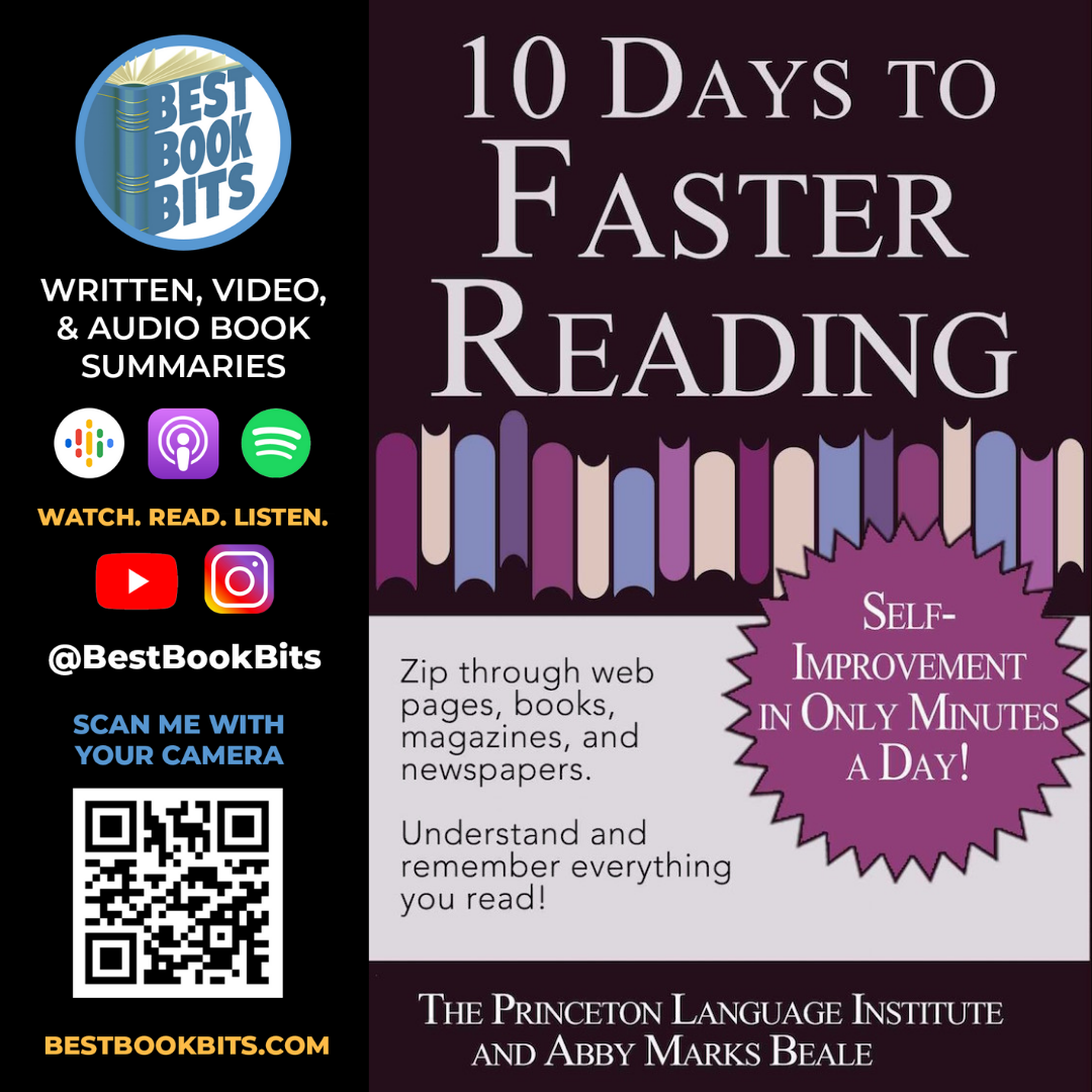 10 Days to Faster Reading | Abby Marks-Beale | Book Summary