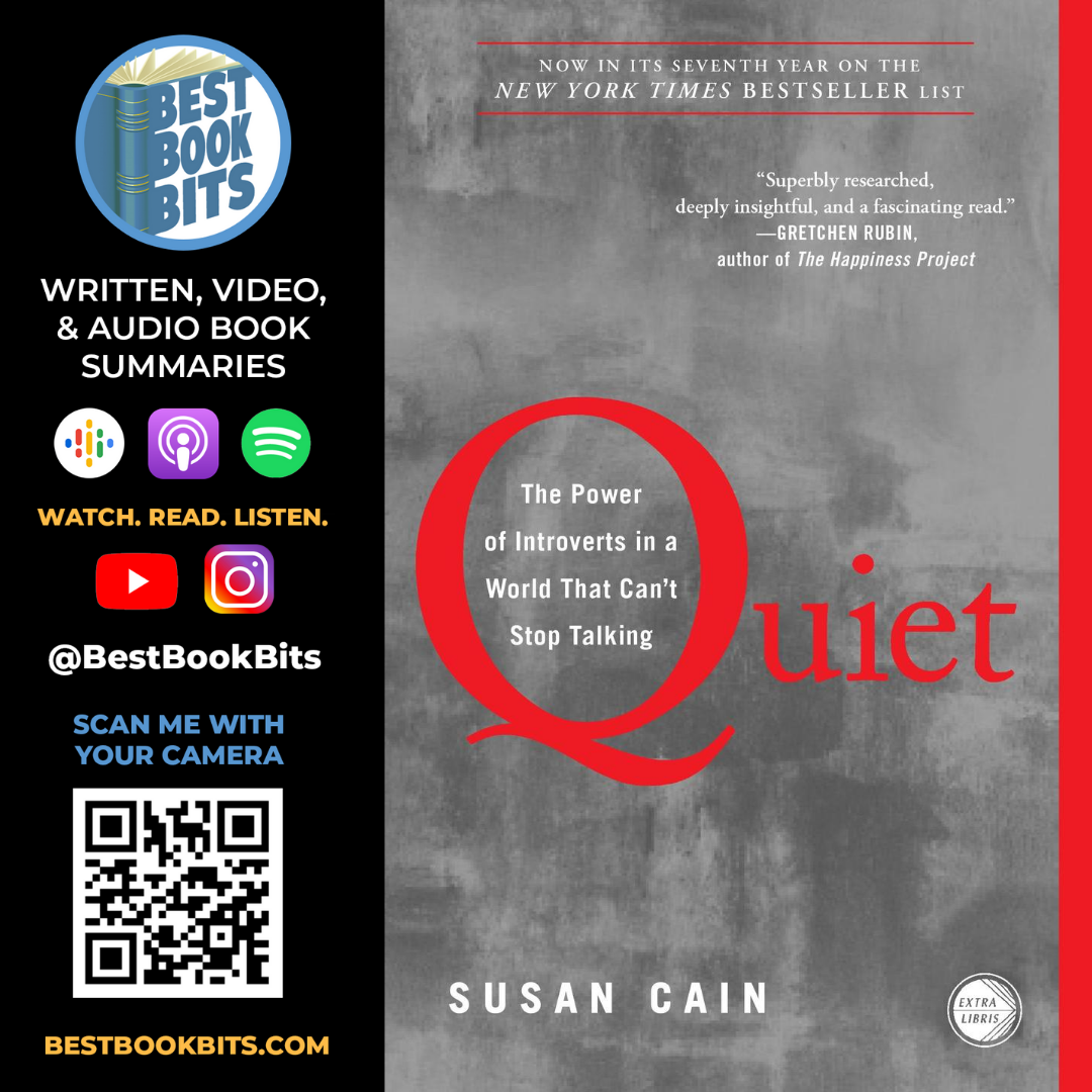 Quiet: The Power of Introverts in a World That Can't Stop Talking | Book Summary | Author Susan Cain