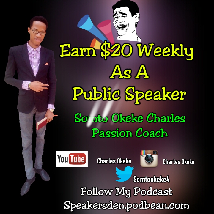 Earn $20 Weekly As A Public Speaker