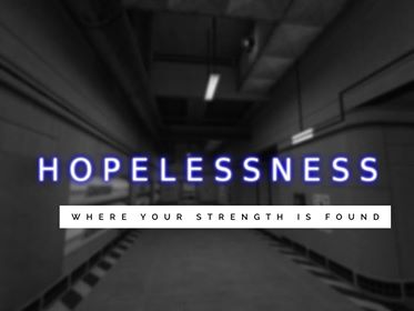 19-8-18 Craig Jourdain - Hopelessness Where your strength is found