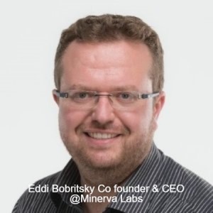 Nachshon hosts Eddi Bobritsky Co founder and CEO of Minerva Labs נחשון מארח את אדי בובריצקי המייסד ומנכ”ל מינרווה לאבס