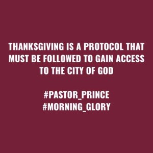 MORNING GLORY||THANKSGIVING AND ACCESS||PS PRINCE AMOAH-FRIMPONG 