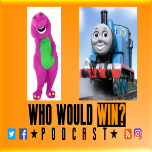 Barney vs. Thomas the Tank Engine