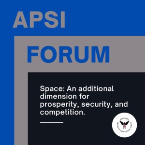 Space: An additional dimension for prosperity, security, and competition.
