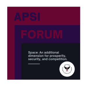 Space: An additional dimension for prosperity, security, and competition.
