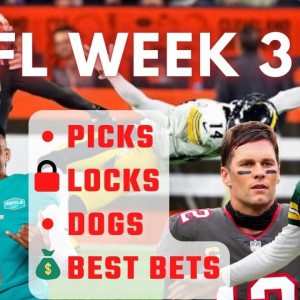 NFL Week 3 Picks | Best Bets - Locks/Dogs - Predictions | TNF Steelers vs Browns Recap