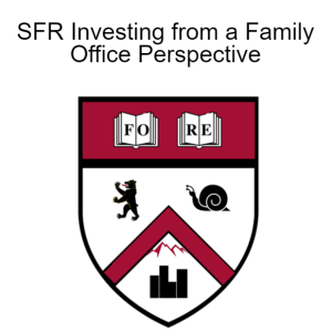 SFR Investing from a Family Office Perspective