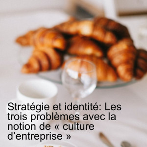 Stratégie et identité: Les trois problèmes avec la notion de « culture d’entreprise »