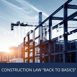 Construction Law ”Back to Basics” - Alternative Dispute Resolution