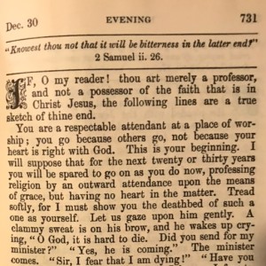 Spurgeon's Morning and Evening Dec 30 PM