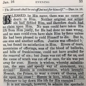 Spurgeon's Morning and Evening Jan 16 PM
