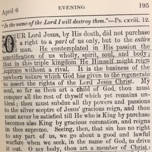 Spurgeon's Morning and Evening Apr 6 PM