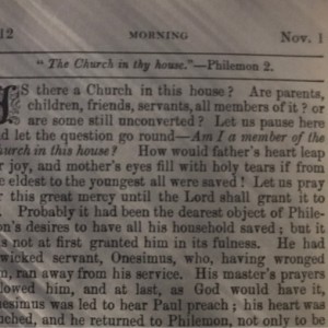 Spurgeon's Morning and Evening Nov 1 AM