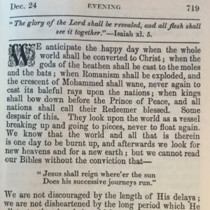 Spurgeon's Morning and Evening Dec 24 PM
