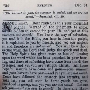 Spurgeon's Morning and Evening Dec 31 PM