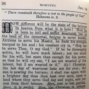 Spurgeon's Morning and Evening Jan 18 AM
