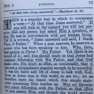 Spurgeon's Morning and Evening Feb 5 PM