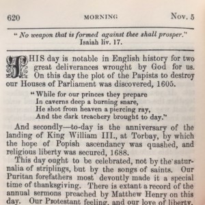 Spurgeon's Morning and Evening Nov 5 AM