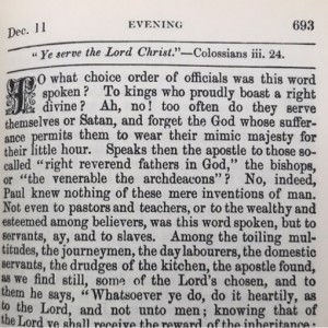 Spurgeon's Morning and Evening Dec 11 PM