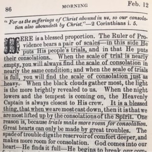 Spurgeon's Morning and Evening Feb 12 AM