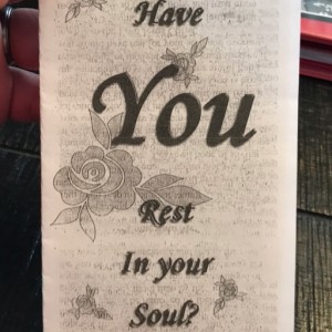 From the Pastor's Desk:  Have you rest in your soul?