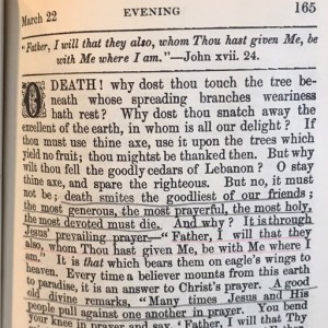 Spurgeon's Morning and Evening Mar 22 PM