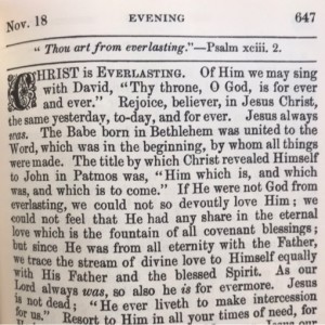 Spurgeon's Morning and Evening Nov 18 PM
