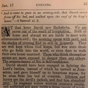 Spurgeon's Morning and Evening Jan 17 PM